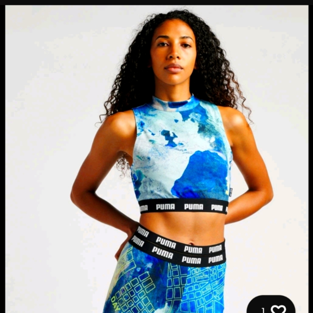 SALE - Puma Day Zero Central Saint Martins Print Crop Like New Tank Top Size M